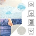 thumbnail image 5 of GZHJMY Galaxy Starry Sky Milky Way Bath Mat for Bathroom Rugs Rectangle Carpet for Shower, Fluffy Absorbent & Machine Washable, 16x24 Inch Carpet Runner, 5 of 5