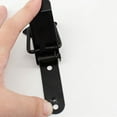 thumbnail image 2 of KAKOWELY 4 Set Metal Iron Toggle Clamp Cabinet Boxes Latches And Catches Spring Loaded Latch Catch Toggle Hasp With 16pcs Screws For Case Box Chest Hardware Black L,4.33X"X1.54"X0.2", 2 of 5