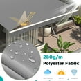 thumbnail image 4 of AECOJOY 20' x 10' Manual Retractable Patio Awning,Outdoor Awning Retractable Sunshade Shelter-Gray, 4 of 7