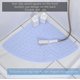 thumbnail image 3 of 54CM*54CMWhite Antideslizante Para Bañera Y Ducha 54 * 54 Cm Alfombra De Ducha De Esquina Antideslizante Sector De Pvc Alfombra De Ducha Antideslizante Con Ventosa Con Orificios D, 3 of 5