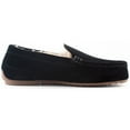 thumbnail image 2 of Parfeying Men's Indoor Outdoor Sheepskin Moccasins Slippers Memory Foam Driving Style Shoes, 2 of 8