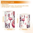 thumbnail image 3 of French Bulldog Flamingo Paw Flickering Flameless LED Candles set of 2 Battery Operated 18-Key Remotes Timer Halloween Fall Decor D3''xH4''5'', 3 of 7