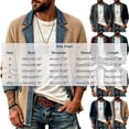 thumbnail image 2 of Iyufng Men's Denim Patchwork Knit Jackets, Open Front Ribbed Long Sleeve Outdoor Business Casual Outerwear, 2 of 7