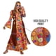 thumbnail image 3 of Vestido hippie largo Costume Morph para mujer y talla XL de los 70, 3 of 5