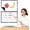 Cute, variant on 2 count Draw Write Paper 22 x 17 Inch Dry Erase Handwriting Lined Board for Classroom Whiteboard Writing Chart Newsprint Handwriting Paper Homeschool Teaching Supplies (Cute)