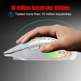 thumbnail image 2 of Wireless Gaming Mouse,RGB Mouse with 7 Programmable Buttons Ergonomic for PC Laptop,Compatible with Windows Mac,White, 2 of 10