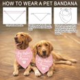 thumbnail image 4 of 1 Bandana triangular ajustable para perro de algodón rosa sin blanquear con temática "Big Sister" (promocionada a Bandanas para mascotas Big Sister), 4 of 9