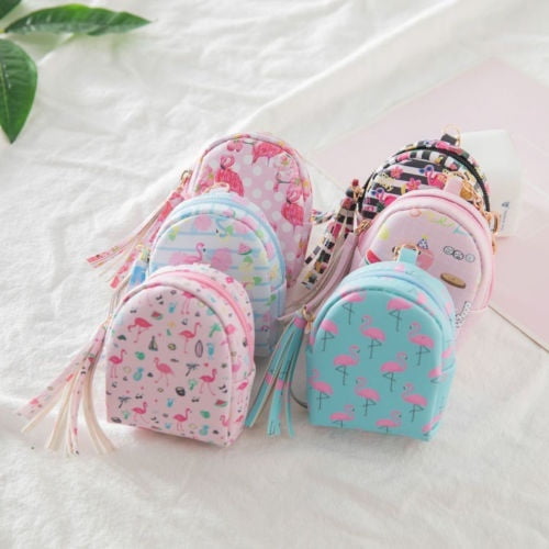 Stylish Cartoon Print coin purses women wallets small cute card holder Cute bags for girls ladies purse children zipper Handbag