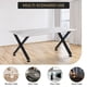 thumbnail image 4 of Yeshouse patas industriales en forma de X para mesa de centro, juego de 2 patas de acero resistentes con pies antiarañazos, ideales para bancos, mesas pequeñas y proyectos de bricolaje, 4 of 8