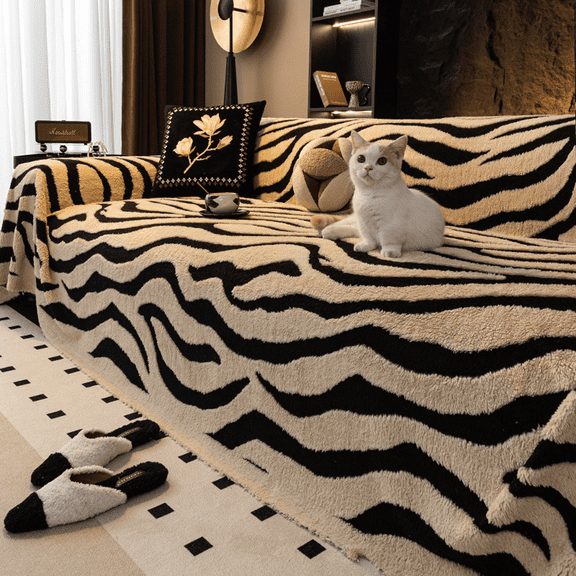 Couch Cover for Dogs Washable,  Non Slip Fuzzy Pet Couch Covers, Sectional Couch Cover, for 3 Cushion Sofa Pet Friendly