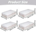 thumbnail image 2 of Underbed Storage Box, Foldable Bed Storage Container with Lid, Under Couch Storage Bins for Blankets, Clothing, Comforters and Sweaters, White Closet Organizers for Space Saving, 2 of 7