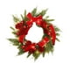 thumbnail image 1 of Corona De Navidad Corona De Terciopelo Rojo Con Rosa De Luz Puerta Colgante Guirnalda De Pared Decoraciones Decoraciones De Feliz Navidad Methold HA038972-00, 1 of 6