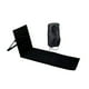 thumbnail image 4 of Asiento de suelo con respaldo, silla de playa plegable para viajes por carretera y césped Negro, 4 of 8