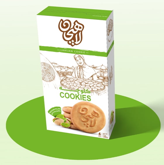 pistachio filiing Lahijan koloocheh- pack of 5 boxes pistachio filling Lahijan koloocheh, persian cookie…