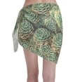 thumbnail image 2 of Geaub Succulents Women's Short Wrap Skirt, Beach Sun Protection Shawl, Swimsuit Bra, Swimwear Tunic, 2 of 7