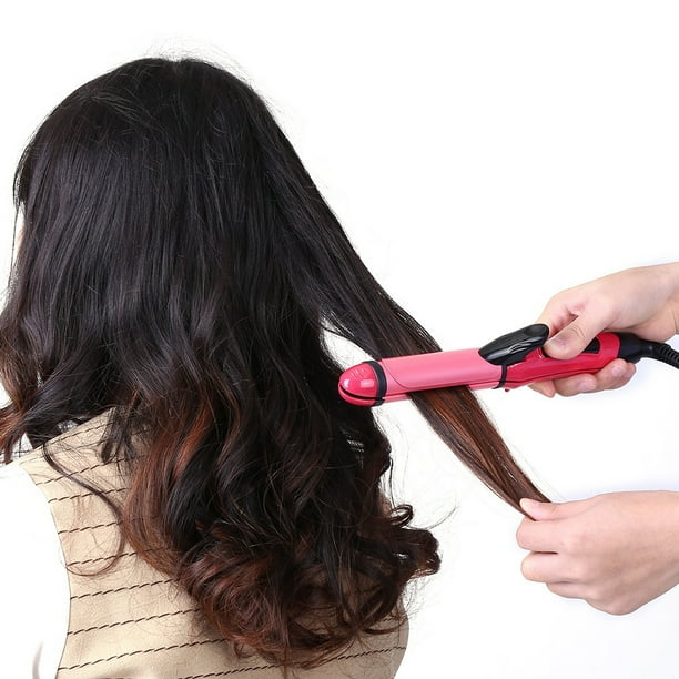 Plancha de pelo plana 4 colores 2 en 1 rizador de pelo de cerámica ANGGREK Otros