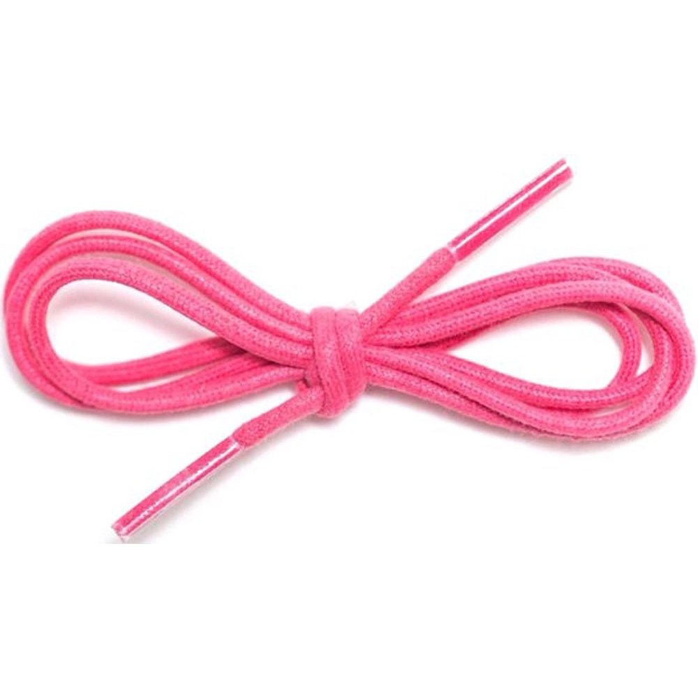 Waxed Cotton Round Shoelaces 1/8" Thick Solid Colors For Dress Shoes