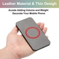 thumbnail image 4 of Anillo Adhesivo Magnético, 2Pcs - Anillo Adaptador Magnético Universal, Kit de Conversión de Carga Inalámbrica de Imán de Silicona para Funda de Teléfono Cargador Inalámbrico (Rojo), 4 of 7