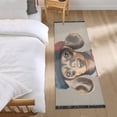 thumbnail image 3 of Yayeee Runner Rug for Bedroom 2'x6' Machine Washable Hallway Non Slip Mat, Red Dog Artist, 3 of 8