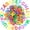 Multicolor, variant on Neasyth Foam Letter Stickers, 1312pcs EVA Self Adhesive Letters for DIY Crafts (8 Colors 0.98in)