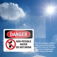 thumbnail image 5 of Non OSHA Danger Vinyl Decal Label 5 Inch x 3.5 Inch - 5 Pack, 5 of 6