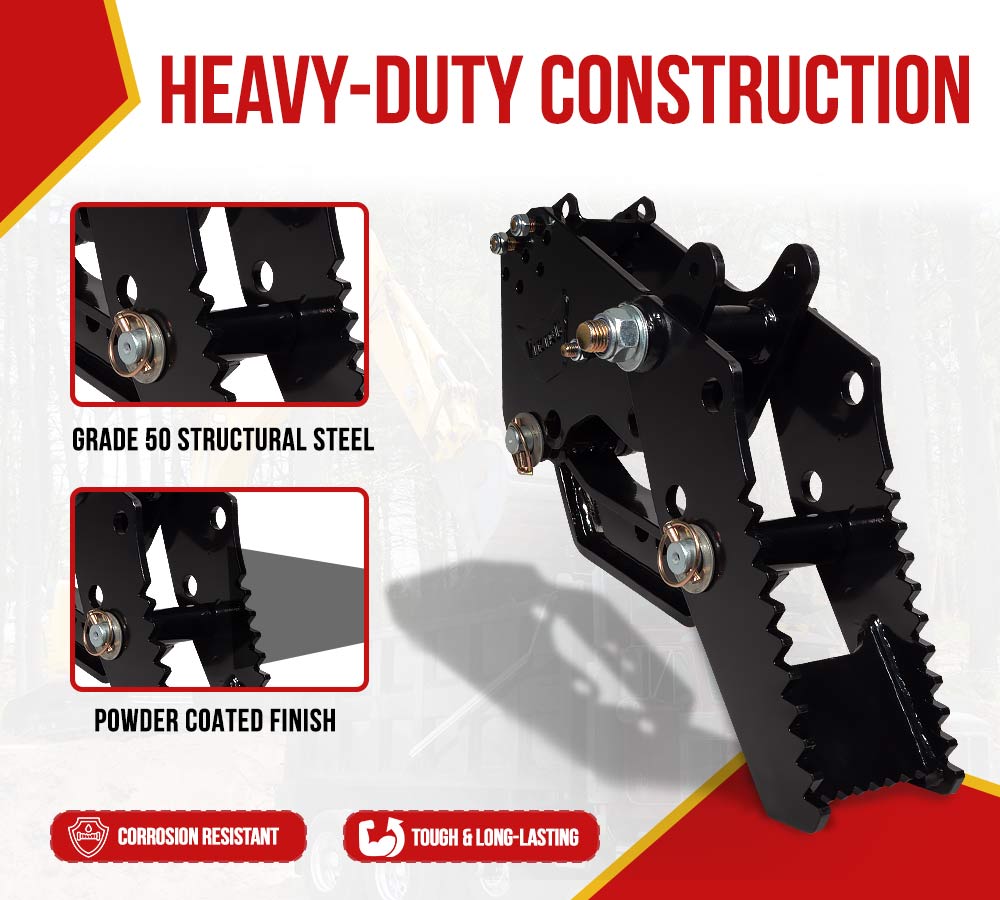 Backhoe Thumb Attachment For Kubota & Mahindra Excavators – Claw Tractor Attachment, 3200lb Load Limit