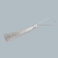 thumbnail image 3 of KAKOWELY 100 Pcs Environ 13cm Charme à Franges Accessoires de Rideau Maison DIY Marque-Page à Franges (Argent),5.12"X0.59"X0.2", 3 of 4