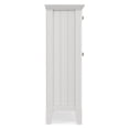 thumbnail image 3 of Simpli Home Acadian 36 inch Wide Solid Wood Transitional Entryway Storage Cabinet in White, 3 of 6