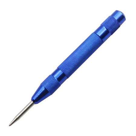 

Center Punch Marker Automatic Spring Loaded Marking Tool Steel Hand Starting Tool Blue Without Cap