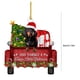 thumbnail image 3 of Navidad divertido trineo cachorro colgante acrílico árbol de Navidad mochila decoración interior del coche, 3 of 5