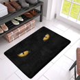 thumbnail image 3 of MKHERT Yellow Eyes Black Panther On Dark Background Halloween Theme Doormat Rug Home Decor Floor Mat Bath Mat 30x18 inch, 3 of 3