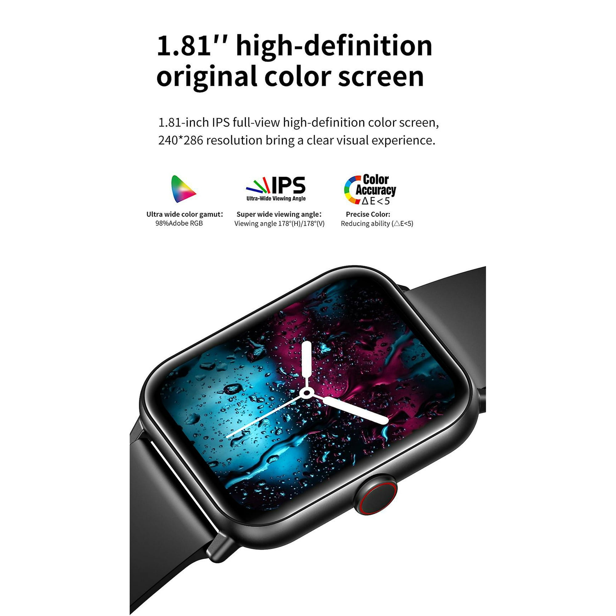 New 1.81 Inch Large Screen Smart Watch Dafit Fitness Tracker Motion Ca Walmart