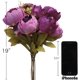 thumbnail image 4 of Luyue peonía artificial flores doradas peonías de seda falsas ramo de flores para el hogar Oficina boda decoración de Navidad Namotu CZBG-SY57-5, 4 of 7