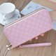 thumbnail image 4 of Cartera con doble cremallera Laklulu, cartera de gran capacidad de doble capa, 4 of 5
