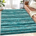 thumbnail image 2 of Haperlare Area Rug Boho Rug Washable Area Rug for Bedroom Living Room Neutral Moroccan Bohemian Farmhouse Rug Geometric Floor Carpet, 5' x 7' Green, 2 of 7