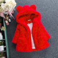thumbnail image 3 of BULLPIANO 1-8T Girls Winter Fleece Snowsuit Kids Toddler Hooded Jacket Baby Thicken Warm Outwear Cute Overcoat, 3 of 5