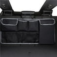 thumbnail image 2 of pitrice Car Trunk Organizer Car Rear Seat Back Storage Bag Multi Hanging Nets Pocket Trunk Bag Organizer, 2 of 6