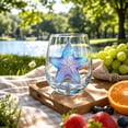 thumbnail image 5 of JWZZYD Artisanal Blue Ringed Octopus Glassware, 3.9" 2D Octopuses Stemless Wine Glasses, Handcrafted Marine Animal Bar Glass for Coastal Home Decor, Ocean Lovers(Starfish, 1 Pack), 5 of 7