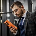 thumbnail image 5 of Funda VEGO con soporte, soporte magnético con anillo de 360° para Galaxy Z Fold 6, naranja, 5 of 5