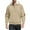 Khaki, variant on Men's Linen Hoodies Casual Long Sleeve Pullover Coat Solid Color Lightweight Loose Fit Hooded Sweatshirt Quarter Button Drawstring Coats Green XL