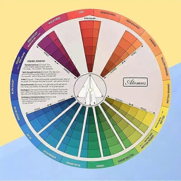 Rgb Paper Wheel Color Colour Guide Mixing Chart Rgb Board Makeup ...
