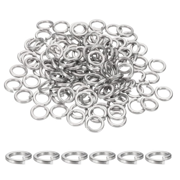 Uxcell Spring Lock Washer, Stainless Steel Split Lock Washers for Screws 120 0.32 in