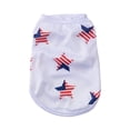 thumbnail image 3 of Yhmxh American Flag Striped Star Dog Vest, Breathable Mesh Sleeveless Pet T-Shirt, Patriotic USA Themed Puppy Clothes for Independence Day, Summer Daily Walking and Holiday Party Dress Up, 3 of 7