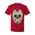 thumbnail image 2 of Wild Bobby Day Of The Dead Sugar Skull Pop Culture Men Graphic Tee, Red, 3X-Large, 2 of 5