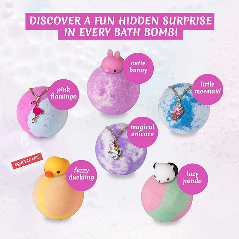 6 Bath Bombs with Shopkin Toys – RELAXCATION