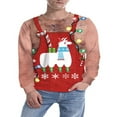 thumbnail image 3 of Ugly Noël Chandail en Molleton Hommes Femmes Col Rond Chandail en Molleton, 3 of 6