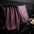 thumbnail image 5 of DISANGNI 100% Mulberry Silk Silk Pillowcase, Used for Hair and Skin, Envelope Type, Silk on one Side and Tencel on The Other Side, 1pc (Purple, 1 pc Standard Size 20"x26"), 5 of 7