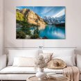 thumbnail image 2 of Elephant Stock Glorious Moraine Lake Wall Art - Horizontal Canvas Wall Art - Living Room Wall Decor - Nature Canvas - Beige And Blue Decor - 48" x 32", 2 of 8
