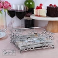 thumbnail image 4 of Servette Home Metal Chrome Napkin Holder with Flower Design, 4 of 6