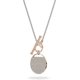 thumbnail image 3 of Ginger Necklace, Earrings, and Bracelet Jewelry Collection, Clear Crystals, Grey Crystals, Blue Crystals February1--T Bar Rose Gold Tone Finish-Model T Bar Rose Gold Tone Finish, 3 of 5